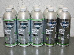 (10) Sprayon Metal Cleaner CD885L, 14 fl oz Spray Bottle, NSF C1 Stainless Steel
