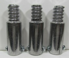 3pc Metal Threaded Tips For 3/4″ (.75″) Wood Poles. (Buy 3 Get 1 Free) E