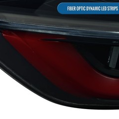 2011-2014 Toyota Sienna LED Tail Lights Sequential Turn Animated Black Smoke Red