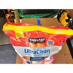 Kirkland Signature Ultra Clean HE Laundry Detergent Pacs with Patented 152 count