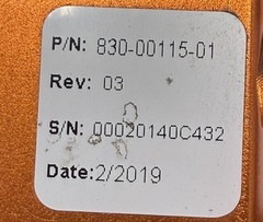 2019 IFM Electronic 3D Sensor w/ Heat Sink 830-00115-01 For Floor Scrubbers