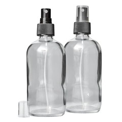 Glass Spray Bottle Set, 8 oz, BPA-Free Fine Mist Sprayer, Chemical-Resistant …