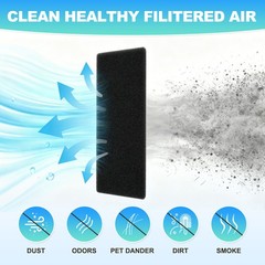 4 Pcs Air Vent Filters (12″x4″x0.6″) -Floor Vent Filters, Blue White