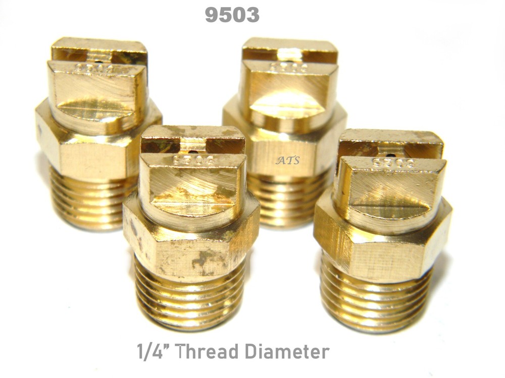 Carpet Cleaning – Wand Brass V-Jets 9503 – Threaded 1/4″ Diameter