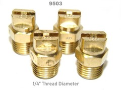 Carpet Cleaning – Wand Brass V-Jets 9503 – Threaded 1/4″ Diameter