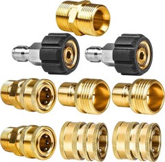 WOJET Pressure Washer Adapter Set, Quick Disconnect Kit, M22 Swivel to 3/8”…