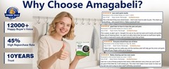Amagabeli Cast Iron Cleaner 8″x6″ Premium Stainless Steel Chainmail Scrubber