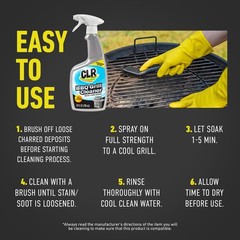 CLR Brands Grill Cleaner and Degreaser Spray, 26 26 Fl Oz (Pack of 1), clear