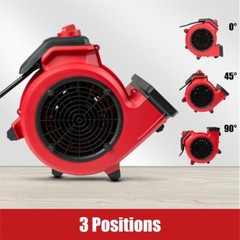 Vacmaster Air Mover Blower Fan Dryer Cooling Carpet Wall Floor Dryers 3-Speed