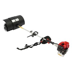 52cc Gas Power Hand Held Sweeper Broom Driveway Turf Artificial Grass Snow Clean