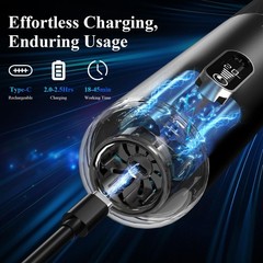 Minthouz Car Vacuum Portable Cordless – 20000PA High Power Handheld Vacuum wi…