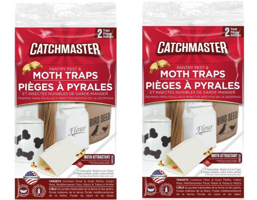4 Traps Catchmaster Pantry Pest Moth Control Indian Meal Tobacco Mediterranean