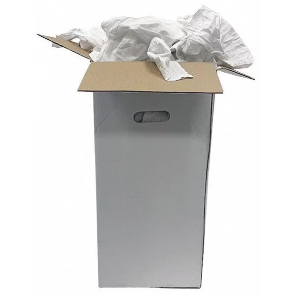 Manufacturer Varies Recycled Cotton Sheeting Cloth Rag 50 lb. Varies Sizes,