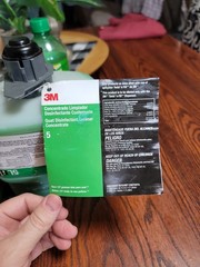 2pc 3M 2-LITER 5L QUAT DISINFECTANT CLEANER CONCENTRATE LOT 331323