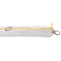 Pig Bom204 Sorbent Boom, 16 Gal, 3 In X 10 Ft, Oil, White, 8 Pk
