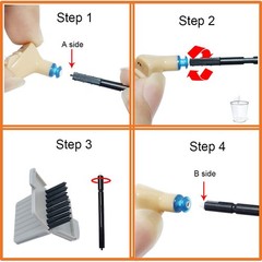 Hearing Aid Wax Guards Filters Cerumen Stop 24 Count (Pack of 3), gray