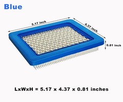 ZLKSKER 5pcs 491588S Lawn Mower Air Filter Replacement for B&S Pack of 5