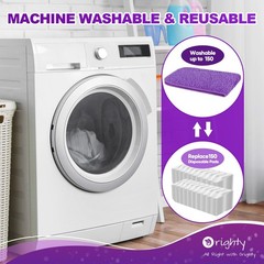 Orighty Reusable Mop Pads for Swiffer PowerMop, 10 Pack Power Mop Pads Refill…