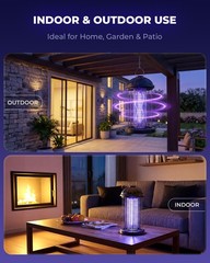 Cxruy Electric Bug Zapper Outdoor Mosquito Killer Lamp Hanging Waterproof