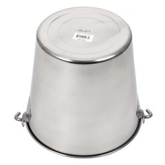 Lindy’s 6-Quart Stainless Steel Bucket, Durable Seamless 6 quarts, Silver