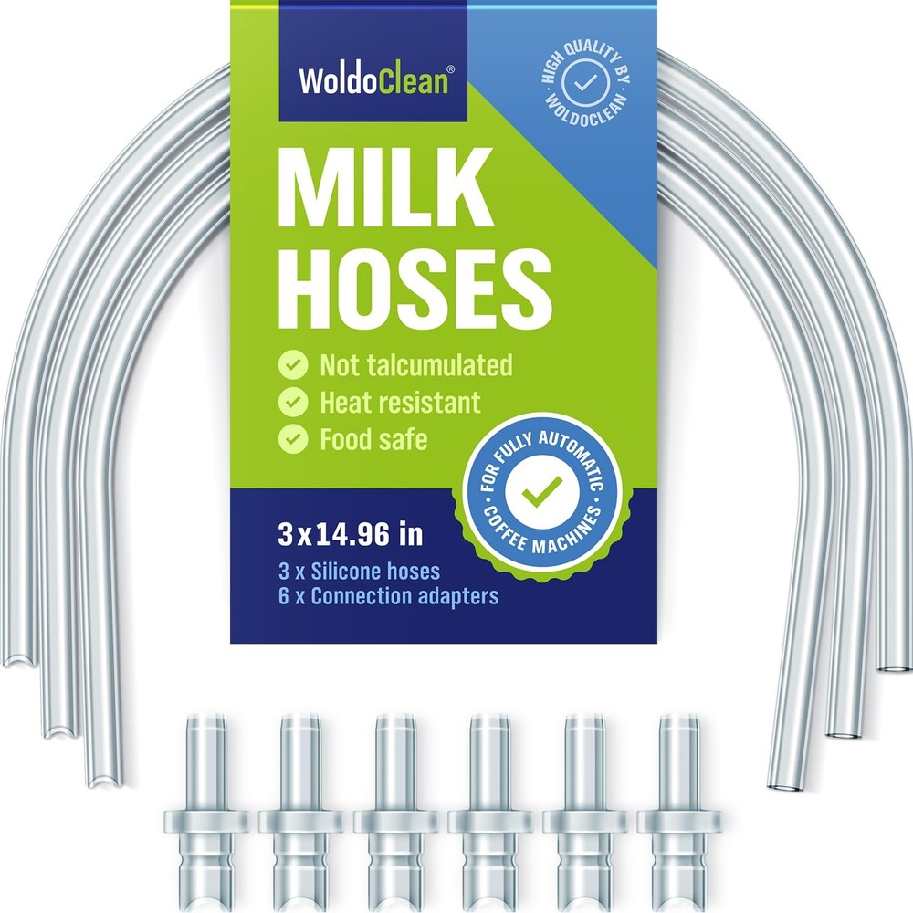 Milk hose set for Jura fully automatic coffee machines – with 3x 38cm, clear