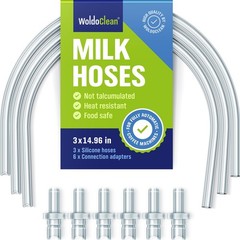 Milk hose set for Jura fully automatic coffee machines – with 3x 38cm, clear