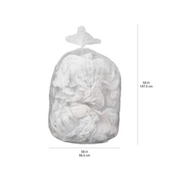 55 Gal Clear Trash Bags Garbage Bins Liner for Home Hospital Office, 50 Count