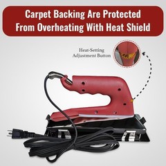 ZY377 10in. 800-Watt Carpet Seaming Iron, Carpet Joining Tape
