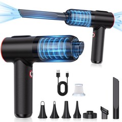 OLGEO Mini Handheld Vacuum Cleaner, Cordless Car & Air Blower, Black
