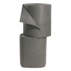 Spilltech Grsf150h Sorbent Roll, 49 Gal, 15 In X 150 Ft, Universal, Gray, 2 Pk
