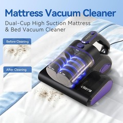 Cleera Mattress Vacuum Cleaner 600W 16Kpa Corded Bed Vacuum 140F Hot Air Filter