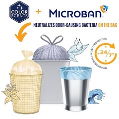 Color Scents Medium Trash Bags – 8 Gallon 360 Total Bags 8 Packs Of 45 Count