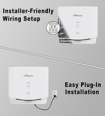 Automatic Commercial Hand Dryer, 110V 1300W High Speed Wall Mounted Hand Dryer f
