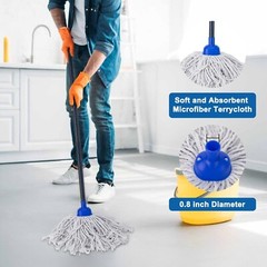 KeFanta Mop for Floor Cleaning,2 Pcs Cotton String Wet Mops Replacement Head …