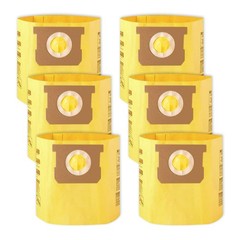Tomkity 6 Packs Type D High Efficiency Filter Bags for 4 Gallon(6pcs), Yellow