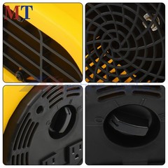 1/2HP 2500CFM Carpet Dryer 3-Speed Air Mover 15ft Cord Yellow US Standard