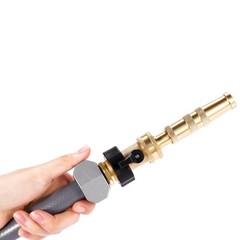 3 Pack 3/4″ Brass Garden Hose Shut Off 3 Pack, & Rubber Grip