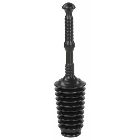Bellows Toilet Plunger, Polyethylene, Cup Size 5 In., 12G689