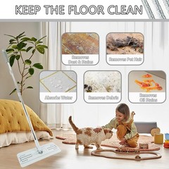 12 Pack Microfiber Mopping Pads Compatible with 12 Count, White and Gray