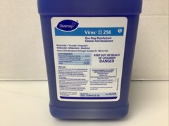 2x Diversey 04329 Virex II 256 One-Step Disinfectant Cleaner 2.5L for J-Fill