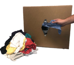 Pallet of Colored Sweatshirt Rags (50 LB) – 16 Boxes – 800 Lbs – Free Shipping!!