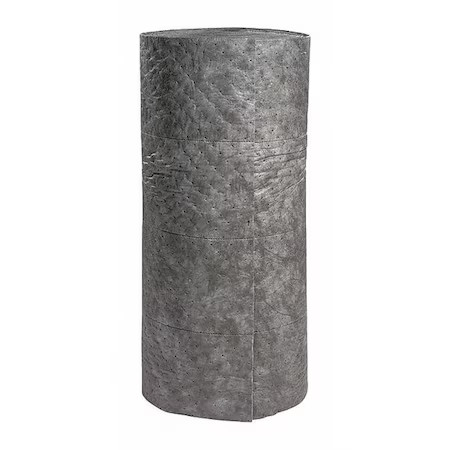 Spilltech Grl150m Sorbent Roll, 44 Gal, 30 In X 150 Ft, Universal, Gray,