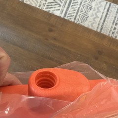 Sparta 12 In. Orange Polypropylene Flagged Upright Broom Head