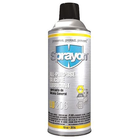 Sprayon Sc0206000 Silicone Lubricant, 16 Oz., Aerosol Can, Silicone, Clear