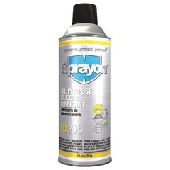 Sprayon Sc0206000 Silicone Lubricant, 16 Oz., Aerosol Can, Silicone, Clear