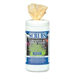 SCRUBS 90130CT 10 in. x 12 in. Graffiti and Paint Remover Towels (6/Carton) New