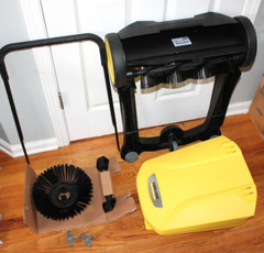 Karcher S4 Twin Walk-Behind Outdoor Hand Push Floor Sweeper – 5.25 Gallon Capac