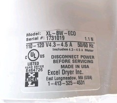 Excel Dryer – XLERATOR XL-BW Eco Automatic Bathroom Hand Dryer Dry 120V – White