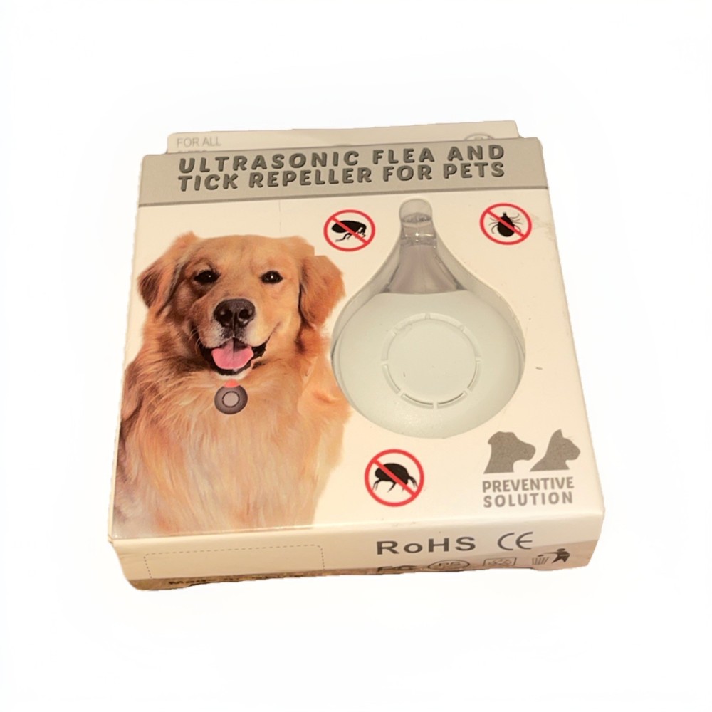 Flea & Tick Repeller: Ultrasonic Chemical-Free Preventive Solution For All Pets!