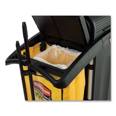 Rubbermaid Commercial 9T7500BK High-Security Healthcare Cleaning Cart – BLK New